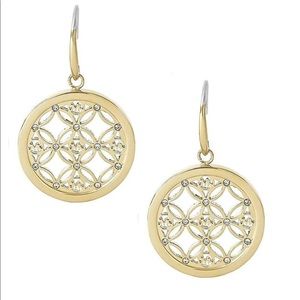 Michael Kors Heritage Monogram Drop Earrings